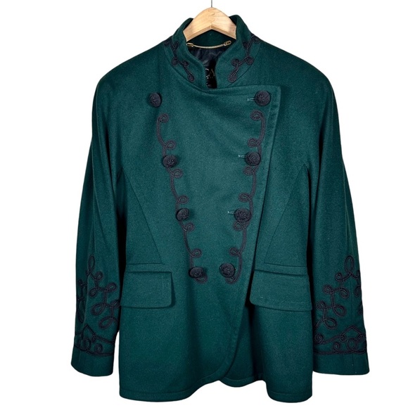 ESCADA Vintage Haute Couture Cashmere Wool Blend Victorian-Style Blazer